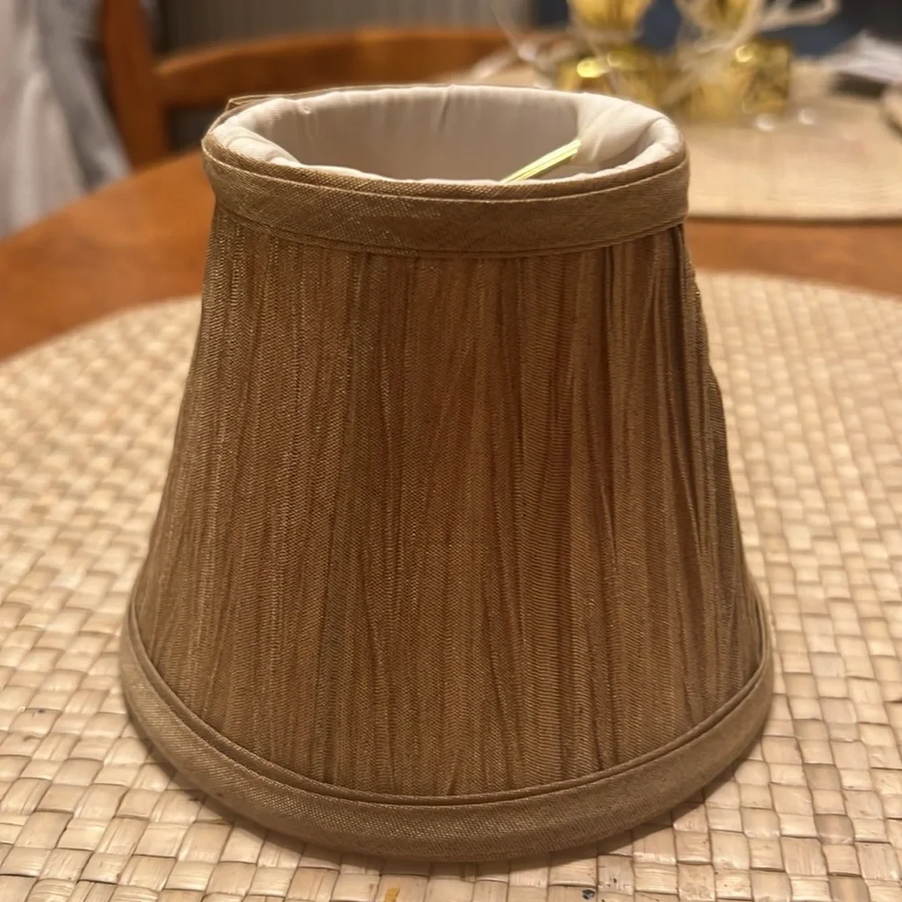 Home decor mini lamp shade in tan beige